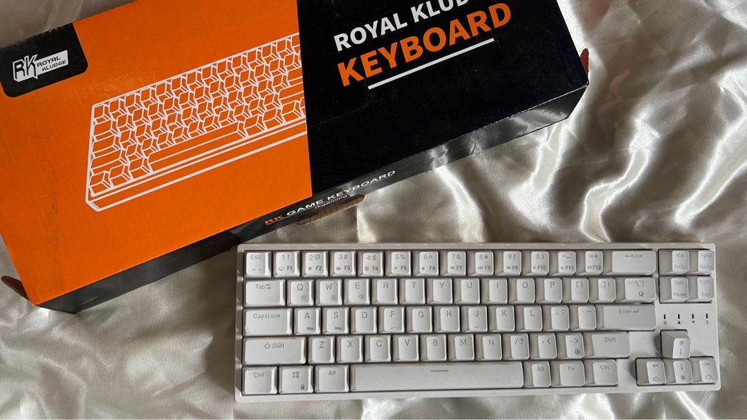 Royal Kludge Rk Plus Rk Tri Mode Rgb Keys Hot Swappable Mechanical Keyboard White Brown