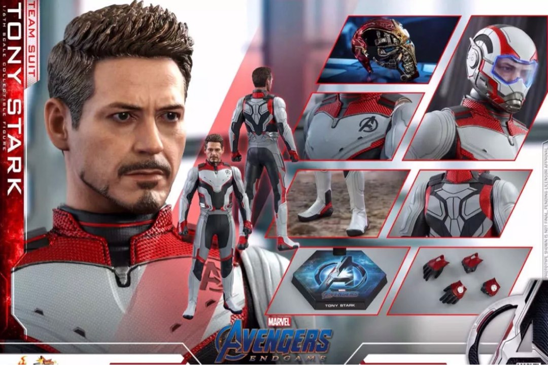 Hot Toys Mms Avengers Endgame Tony Stark Team Suit Hobbies Toys Toys Games On Carousell