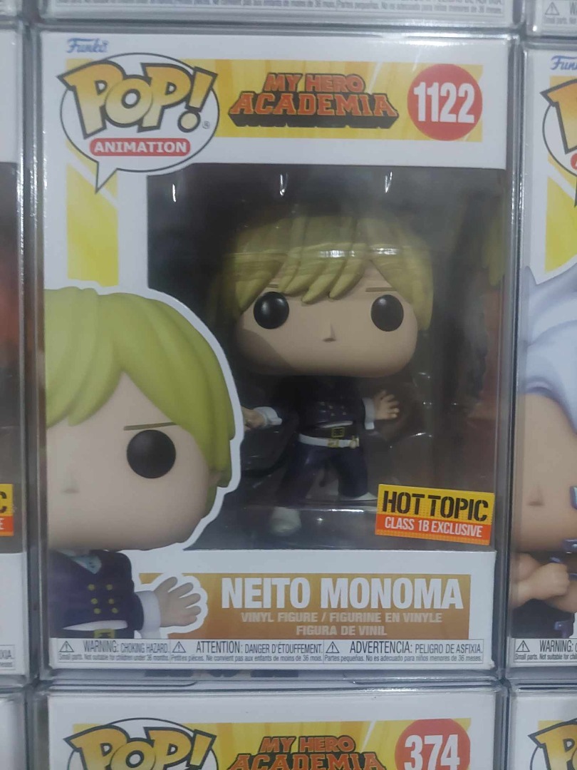 Funko Pop Animation My Hero Academia Mha Neito Monoma Class B Hot Topic Ht Exclusive