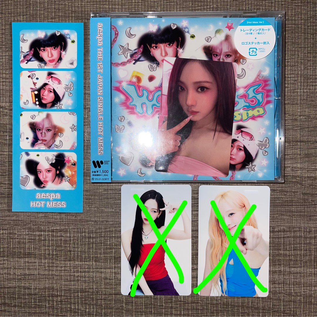 放AESPA HOT MESS 連場外特典 SYNK PARALLEL LINE 日場MD kpop k pop aespa小卡 aespa代購 aespa專輯 karina