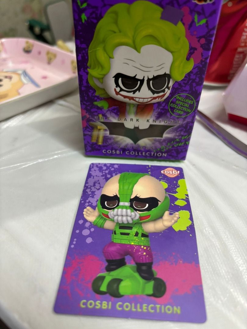 Hot Toys 蝙蝠俠黑夜之神三步曲 小丑化 The Dark Knight Trilogy Jokerized Cosbi Bobble Head Collection 興趣及遊戲