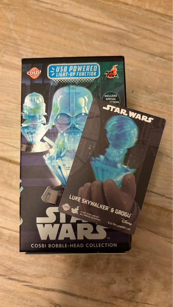Hot Toys Cosbi Star Wars Luke Skywalker 全息影燈座 興趣及遊戲 玩具 遊戲類 Carousell