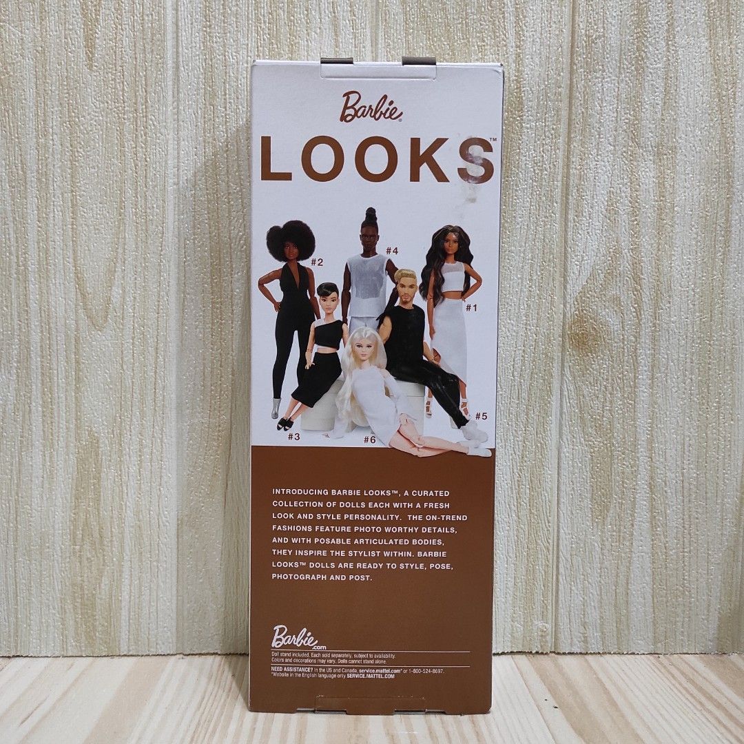 Boneka Barbie Signature Posable Barbie Looks Doll Curvy Brunette Toys Collectibles Mainan