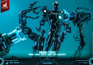 全新現貨啡未開 Hot toys hottoys ht Ironman mark red chrome version 紅銀電鍍限量版 mk iron man mms 鋼鐵俠 mk