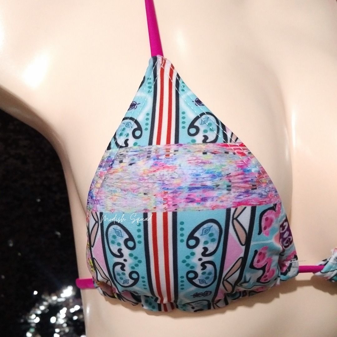 COD Lalamove Bnew Pastel Bikini Set Pc Bikini Pastel Paisley Bikini Paisley Swimsuit Boho