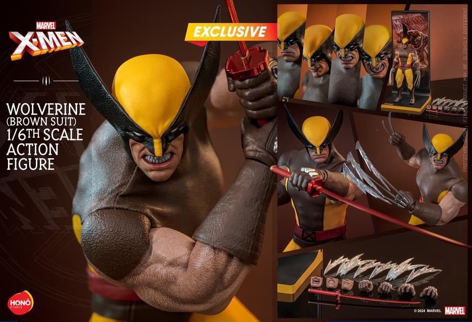 Hottoys Hs Hono Studio X Men Wolverine Brown Suit Figure Hot Toys