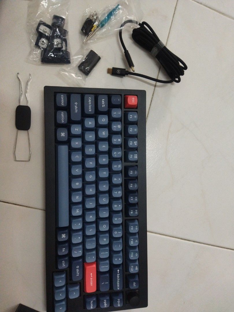 Keychron V Max Three Mode Hot Swappable Gasket Customized Mechanical Keyboard Key Via Key Rgb