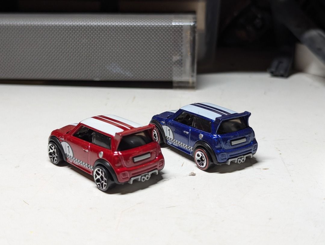 Hot Wheels Mini Cooper Challenge First Edition Hotwheels Blue Red Hobbies Toys Toys