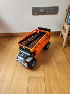 Hot Wheels Monster Trucks Glow In The Dark Pack Collection Set Including Invader Gunkster