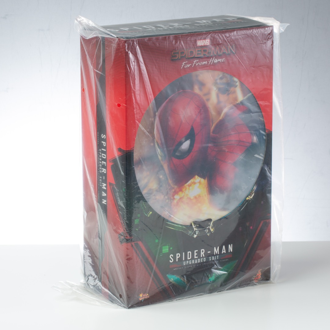 HOT TOYS HOTTOYS MMS SPIDER MAN FAR FROM HOME SPIDER MAN UPGRADED SUIT TH SCALE
