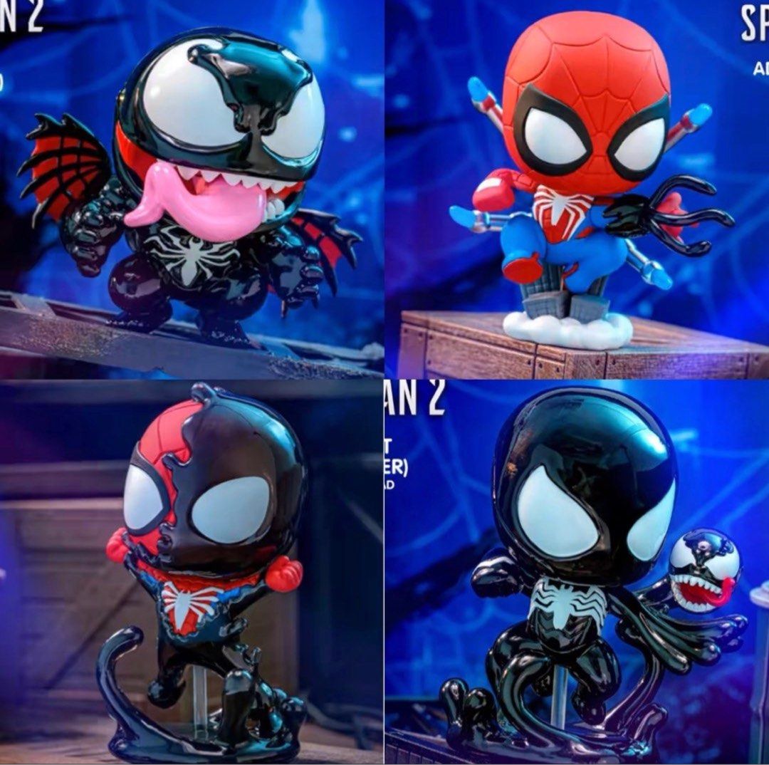 MARVEL SPIDER MAN 2 VENOM HOT TOYS COMBI FULL SET CONFIRMED DESIGN SINGLE BLIND BOX