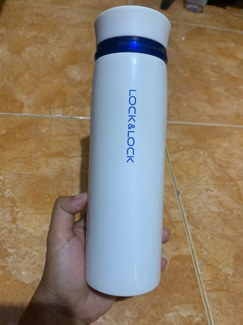 Pl Locknlock Termos Air Minum Feather Ring Vacuum Hot Cool Ml