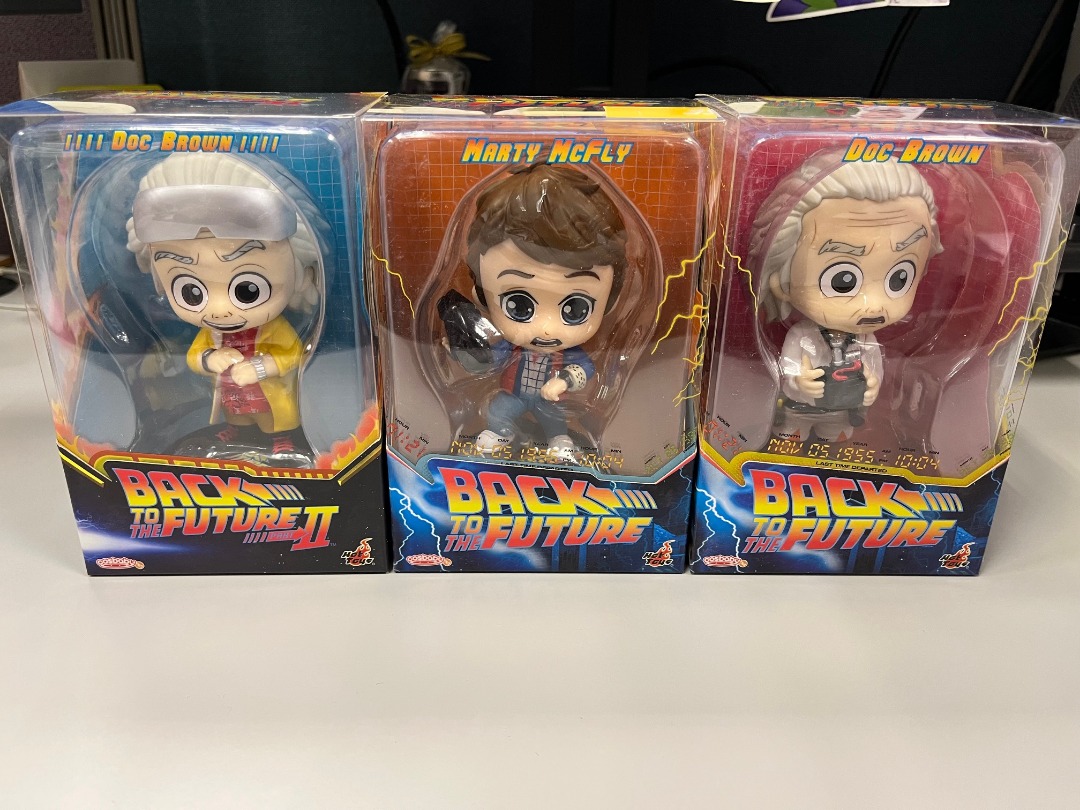 全新 Hottoys Hot toys Back to the future BTTF Marty mcfly Doc Brown Set Cosbabys Cosbaby