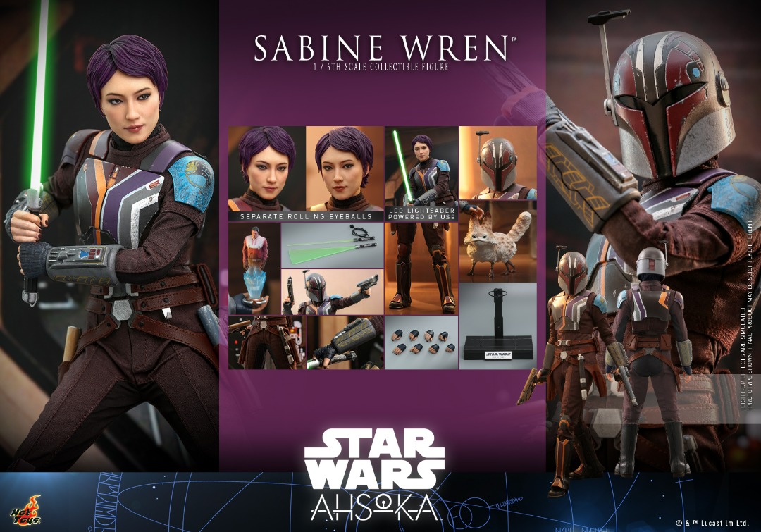 已可取黑卡訂單 尾數 hottoys Hot Toys TMS Star Wars Ahsoka Sabine Wren 興趣及遊戲 玩具 遊戲類 Carousell