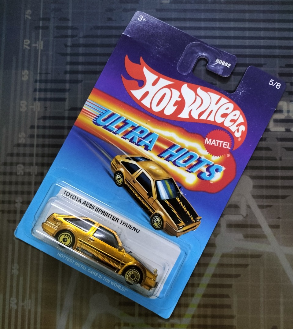 Hot Wheels Ultra Hots Mix Toyota Ae Sprinter Trueno With China Sticker Kad Tak