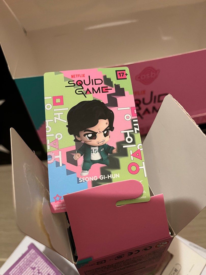 Hot Toys Cosbi Squid Game盲盒 魷魚遊戲盲盒 男主角 456 成奇勳 Seong Gi Hun 興趣及遊戲 玩具 遊戲類 Carousell