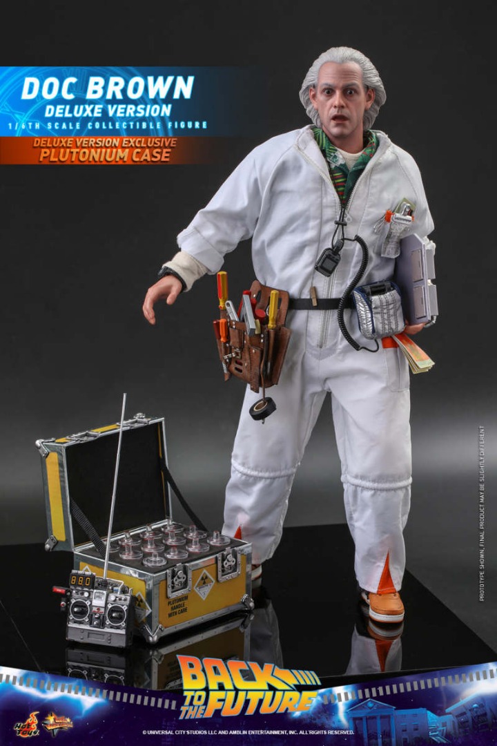 全新 膠袋未開 豪華版 Hottoys MMS610 Back to the Future Doc Brown Deluxe Ver 博士 回到未來 Hot toys MMS 610 BTTF
