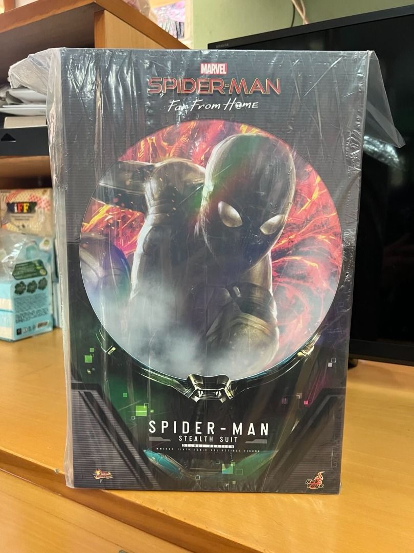 全新未開 Hottoys Hot Toys MMS 蜘蛛俠 潛行戰衣 豪華版Spider Man Stealth Suit Deluxe Version 興趣及遊戲 玩具