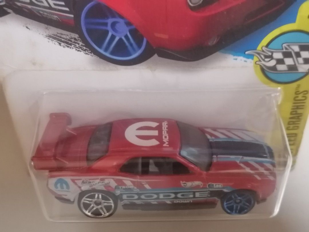 Hot Wheels Hw Speed Graphics Dodge Challenger Drift Car Metalflake Red Hobbies Toys
