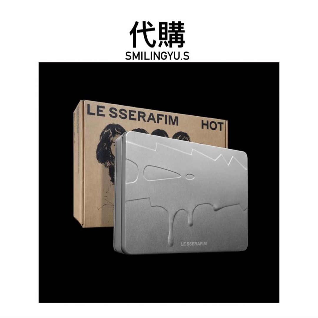 代購 LE SSERAFIM HOT TIN CASE Ver 專輯 小卡 預購 Carousell