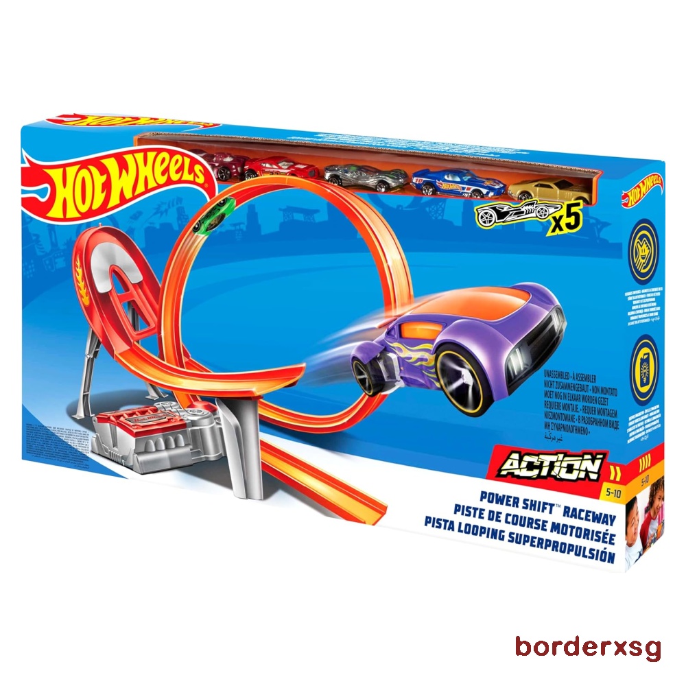 Hot Wheels FCF18 Power Shift Raceway Track Set Hobbies Toys Toys Games On Carousell