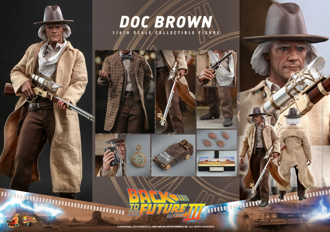 全新未開 Hottoys hot toys MMS617 Back to the Future III Doc Brown 興趣及遊戲 玩具 遊戲類 Carousell