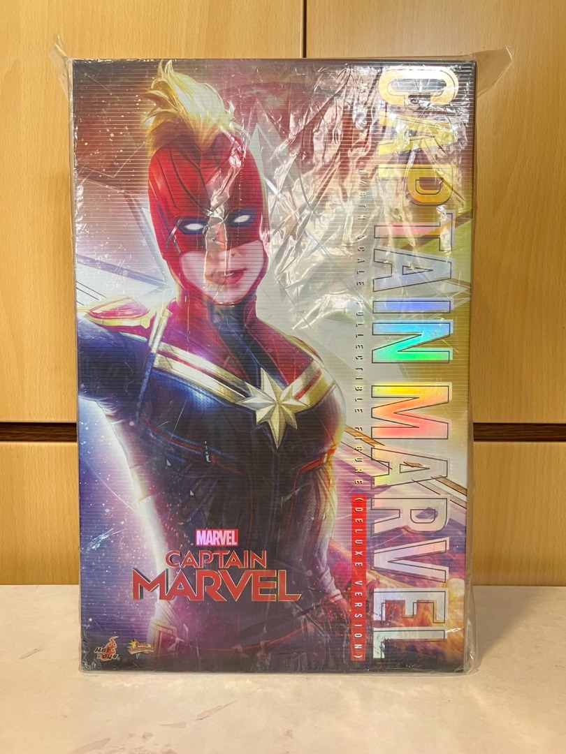 二手有盒齊件 Hottoys Hot Toys MMS 驚奇隊長 豪華版 Captain Marvel Deluxe Version 興趣及遊戲 玩具 遊戲類