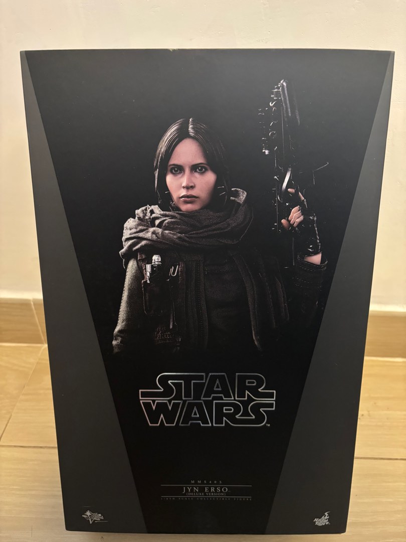 二手九成新新淨齊件有盒 Hottoys hot toys Star Wars 星球大戰 mms405 Jyn Erso deluxe version 豪華版本 興趣及遊戲 玩具