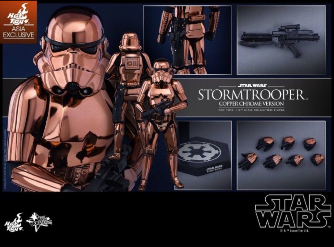 C Hot Toys X CHOCOOLATE MMS Star Wars Stormtrooper Copper Chrome Version Figure