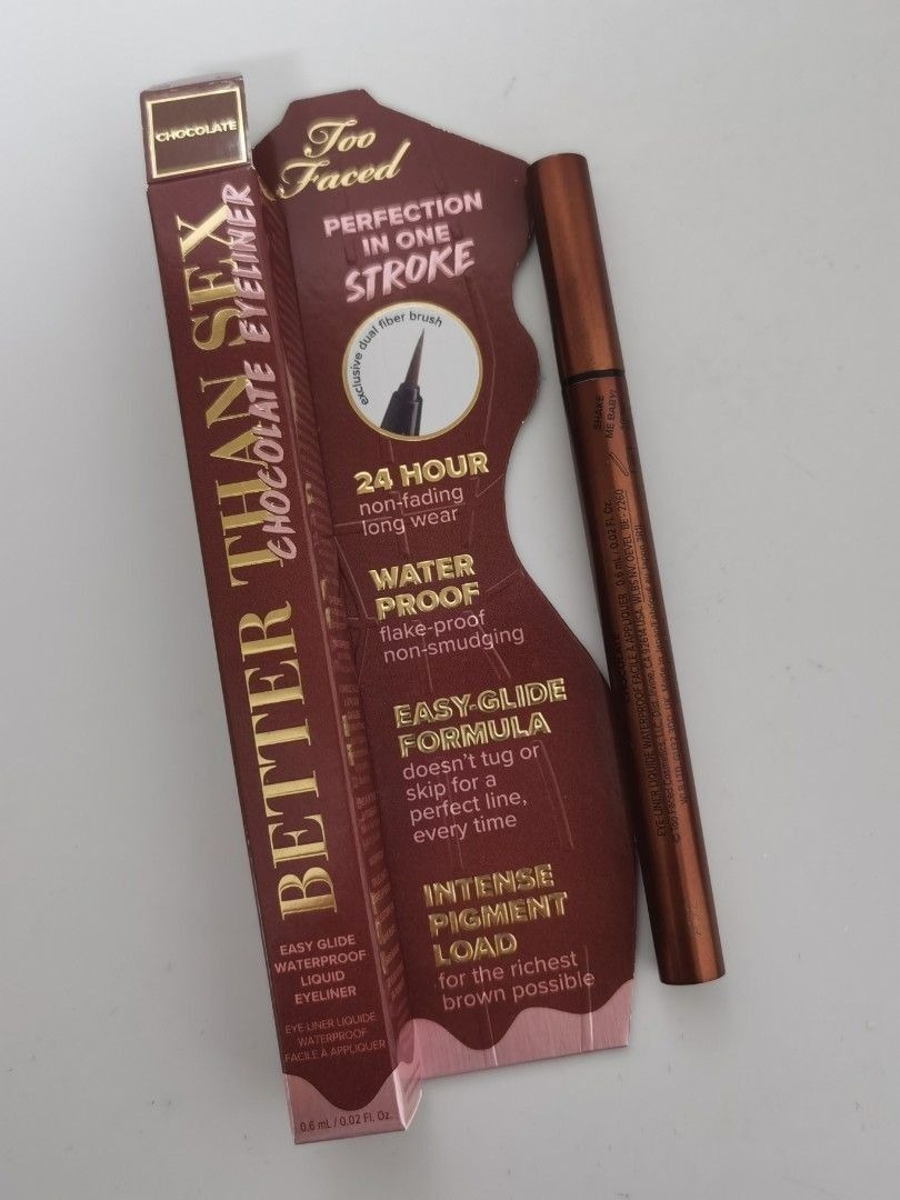 Too Faced Better Than Sex Easy Glide Waterproof Liquid Eyeliner Ml Chocolate Too Faced