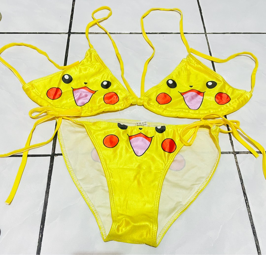 Pokemon Pikachu Bikini Fesyen Wanita Pakaian Wanita Lainnya Di Carousell
