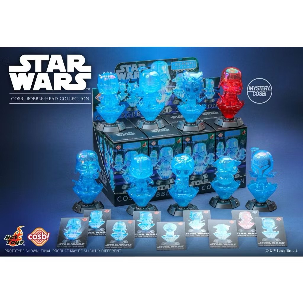 Hot Toys CBX179 星際大戰全息投影 Q版公仔 盲盒 一套8款 Star Wars 星球大戰投影系列 書籍休閒與玩具 玩具公仔桌遊在旋轉拍賣