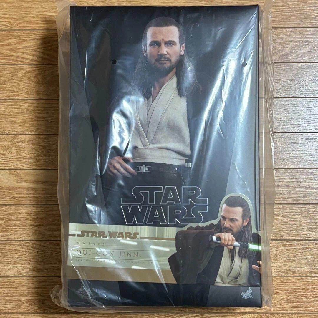 Misb Hot Toys Movie Masterpiece Star Wars Qui Gon Jinn Scale Action Figure Mms