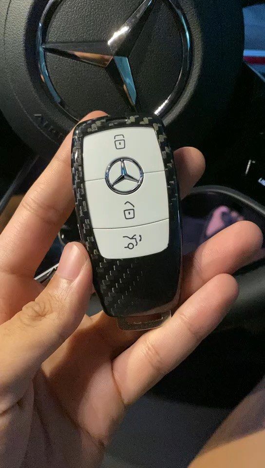 Mercedes Benz Leather Key Fob Cover (Model D) – T-Carbon Official Store