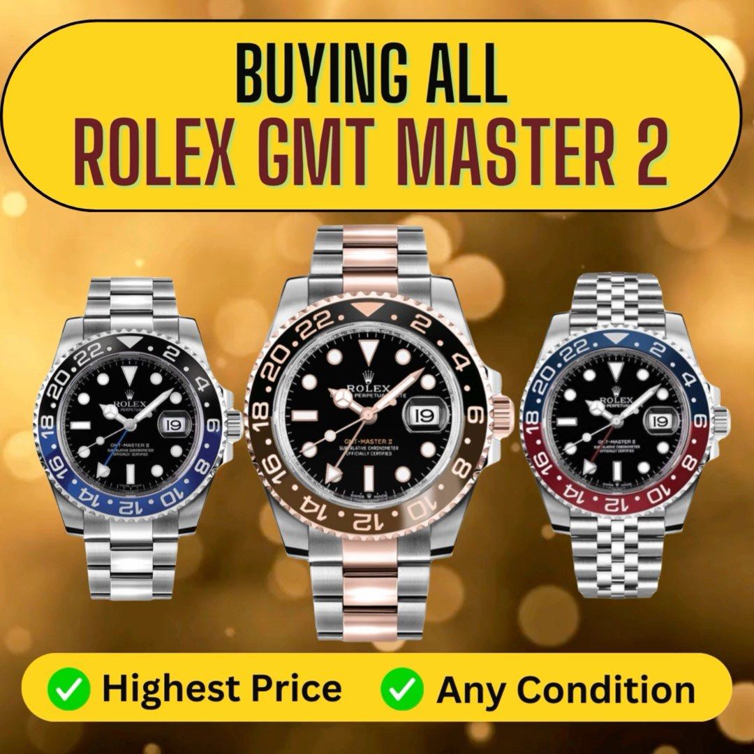 HIGHEST PRICE Buying All Rolex GMT Master 2 Watches Batman