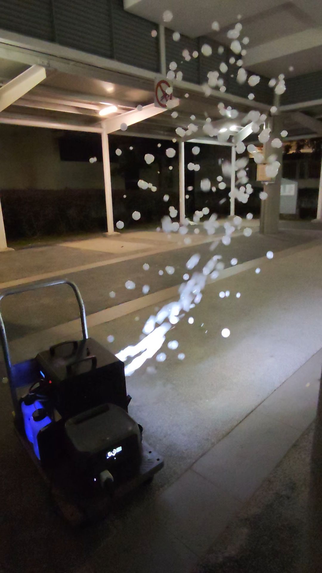 Bubbles + Smoke machine (Category: Interactive Toys) located in Singapore. Submitted by tys.services.sg (Listing ID 1401547021, Image 1). Description: Forget about the boring bubbles. We now have smoke + bubble machine for rent! Kids love them, poking at the bubbles and white smoke comes out. Wedding march in becomes stunning as translucent bubbles come alive with amazing LED lights. Rental price starts from $80 per day self collect and return wi