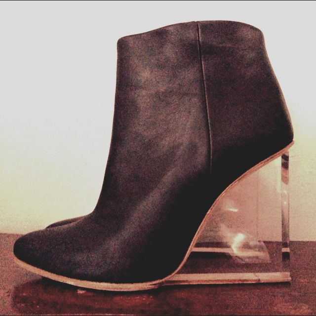 h&m wedge boots