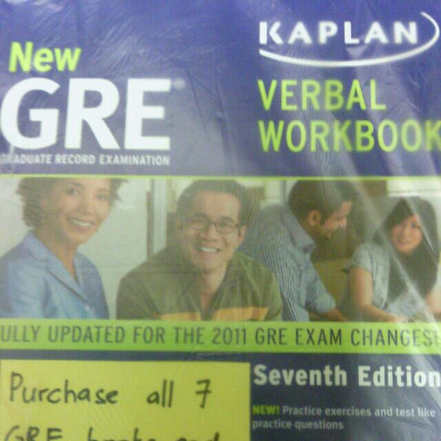 Assessment　New　GRE　Hobbies　Magazines,　Books　Toys,　verbal　workbook,　Carousell　Books　on