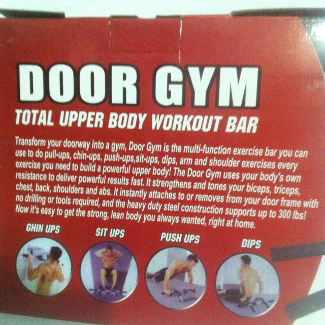 Door gym Total upper body workout Bar, Sports Equipment, Exercise