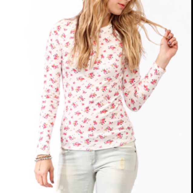 Womens floral thermal tops Outlet