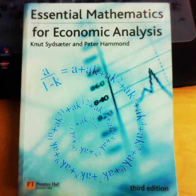 EC2104 Essential Mathematics for Economic Analysis, Hobbies & Toys, Books & Magazines, Textbooks