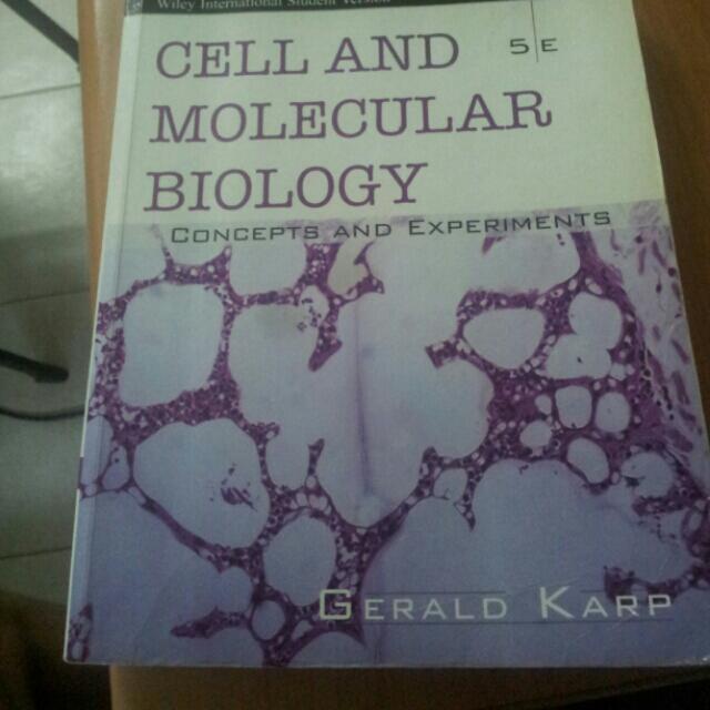 Cell And Molecular Biology 5th Ed By Gerald Karp Books Stationery Textbooks On Carousell