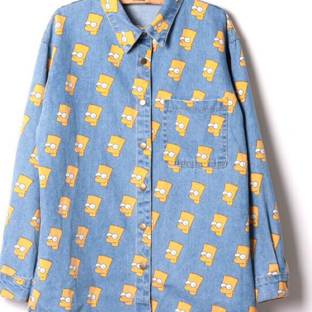 Bart simpson denim jacket sales