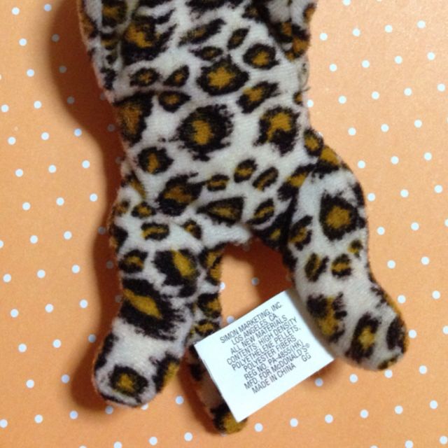 freckles the leopard beanie baby mcdonalds