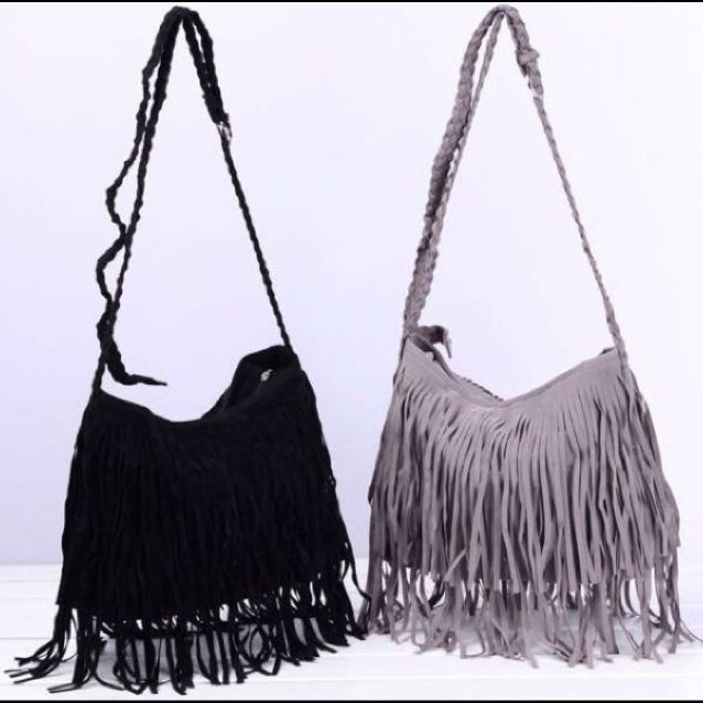 Suede Fringe Purse 2025