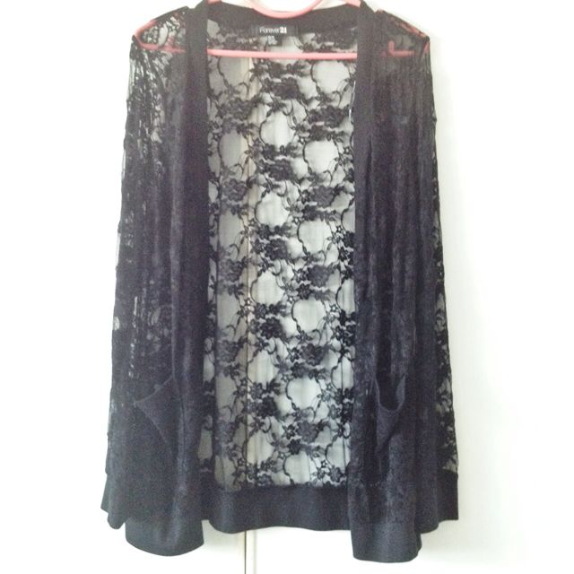 Forever 21 lace cardigan clearance