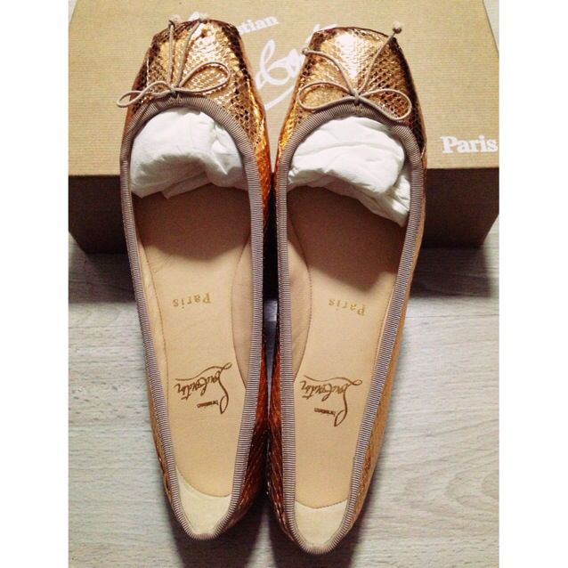 Rosella Flat Ayers Laminato Grosgrain Christian Louboutin