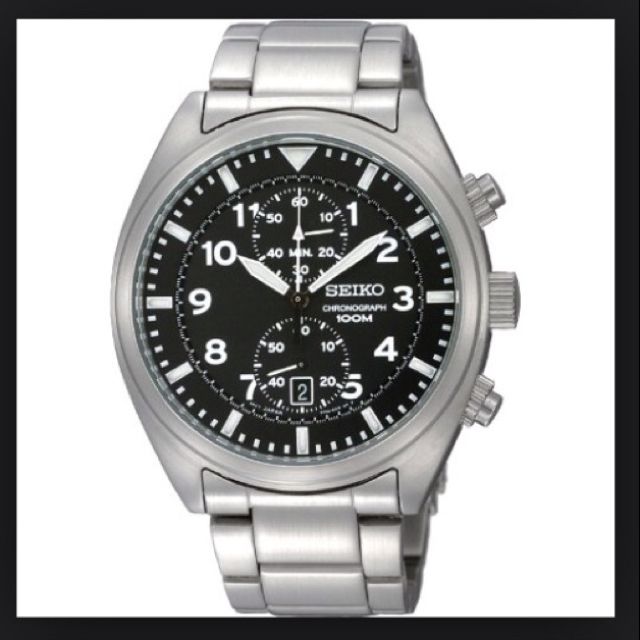 BNIB Seiko Chronograph Black Dial Quartz Mens Watch SNN231P1 Mobile Phones Gadgets Wearables Smart Watches on Carousell