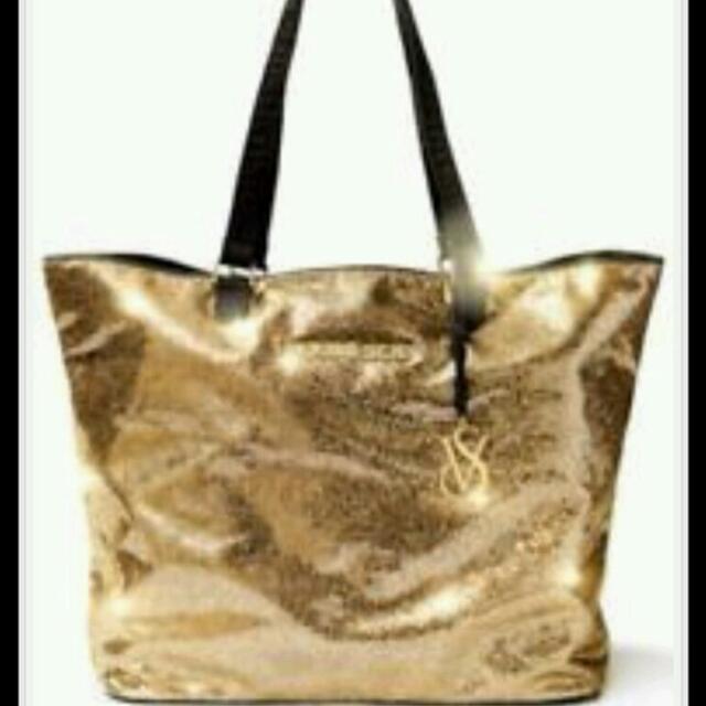 victoria secret gold bag