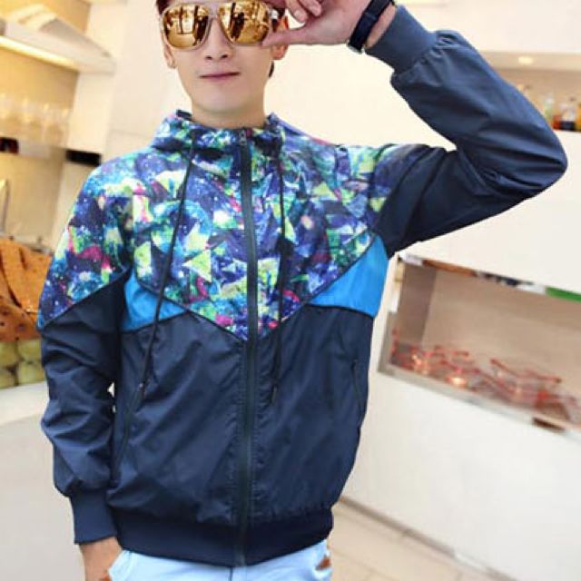 Galaxy Windbreaker Jacket Men s Fashion Coats Jackets and